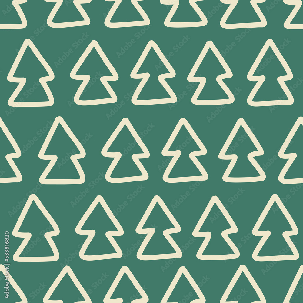Winter wrapping paper flat seamless pattern vector Winter wrapping paper flat seamless pattern vector