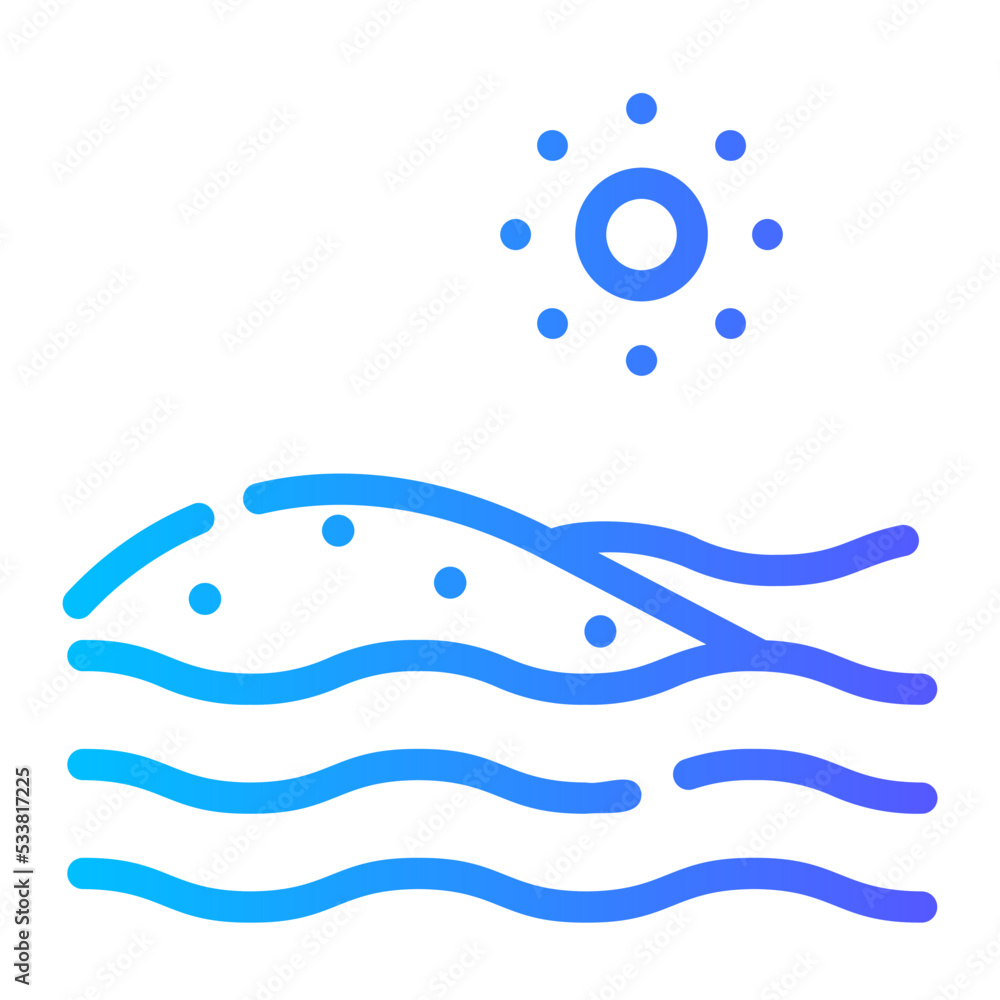 beach gradient icon beach gradient icon