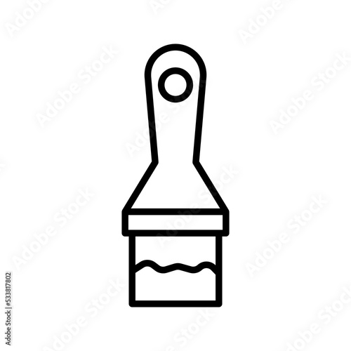 Paint brush icon color editable