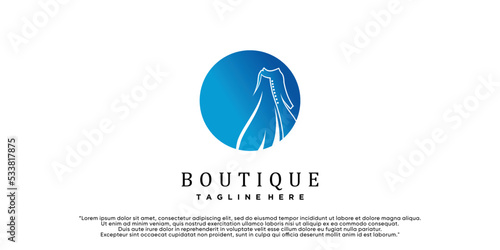Vector fashion boutique and store logo label emblem Premium Vector