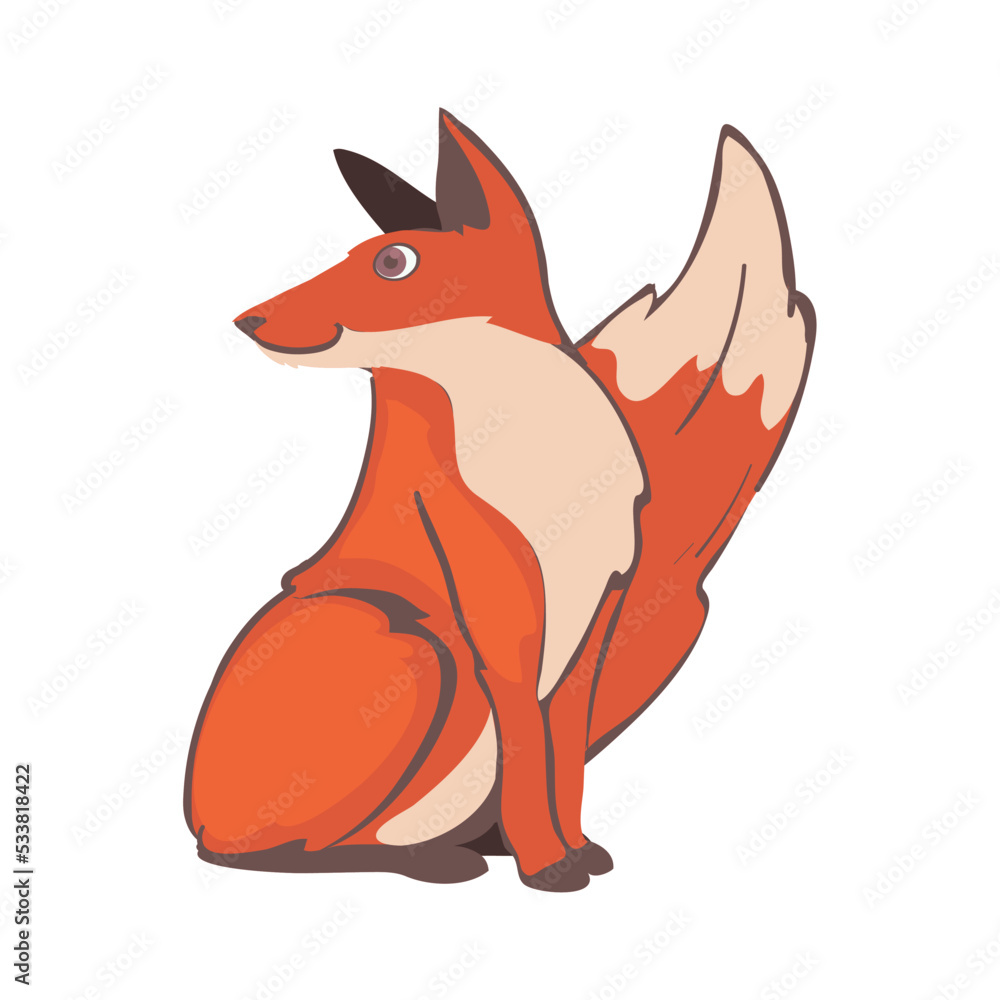Obraz premium cute fox design