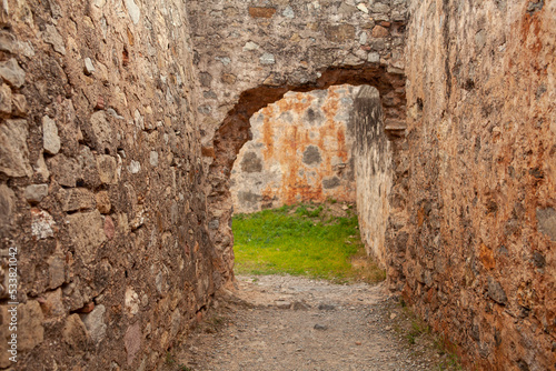 old castle ruins europe spain town antique historic