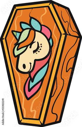 coffin outline style icon