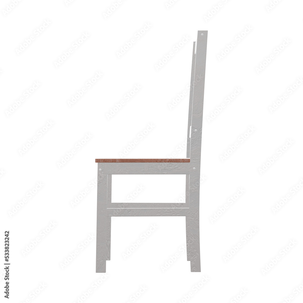Realistic Chair Illustration. 3D Render. Realistic Chair Illustration. 3D Render.