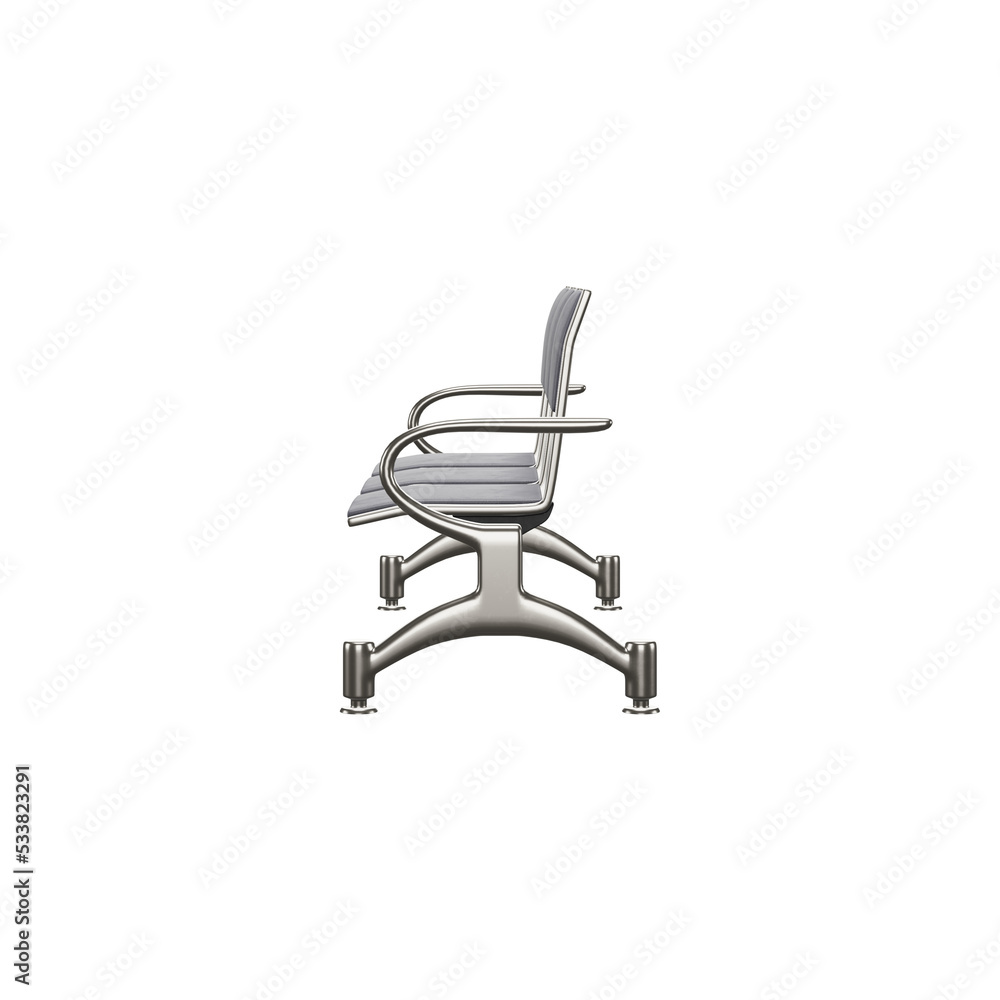 Realistic Chair Illustration. 3D Render. Realistic Chair Illustration. 3D Render.