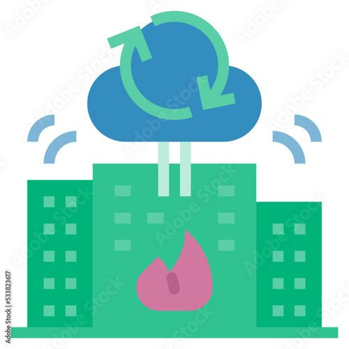 disaster recovery icon