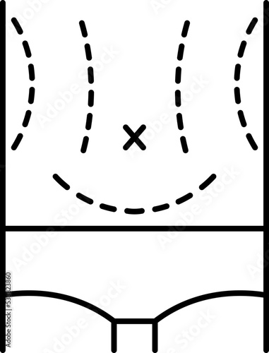 abdominoplasty line icon