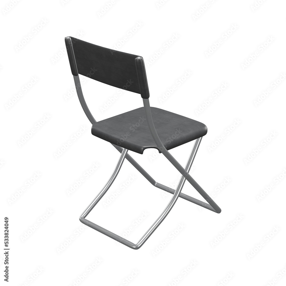 Realistic Chair Illustration. 3D Render. Realistic Chair Illustration. 3D Render.