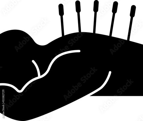 acupuncture line icon