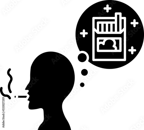 addiction line icon