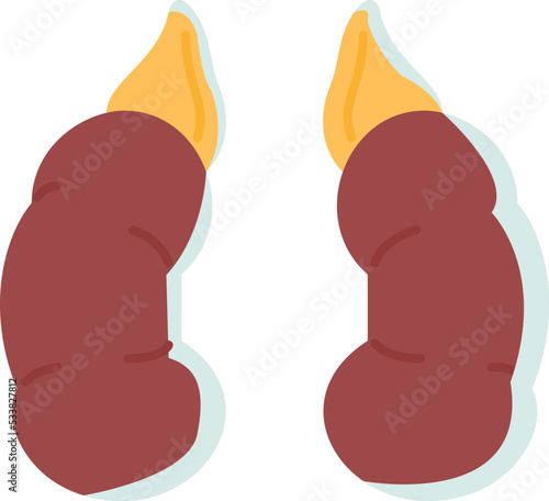 Adrenal line icon