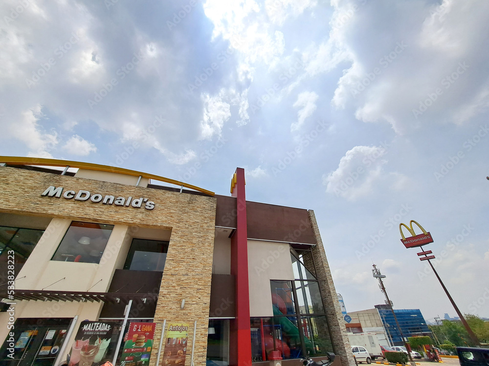 Mexico State, Mexico - Jul 12 2022: McDonald's, the hamburger and fast ...