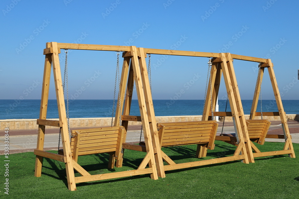 Figures for games and sports on a playground in Israel. Figures for games and sports on a playground in Israel.