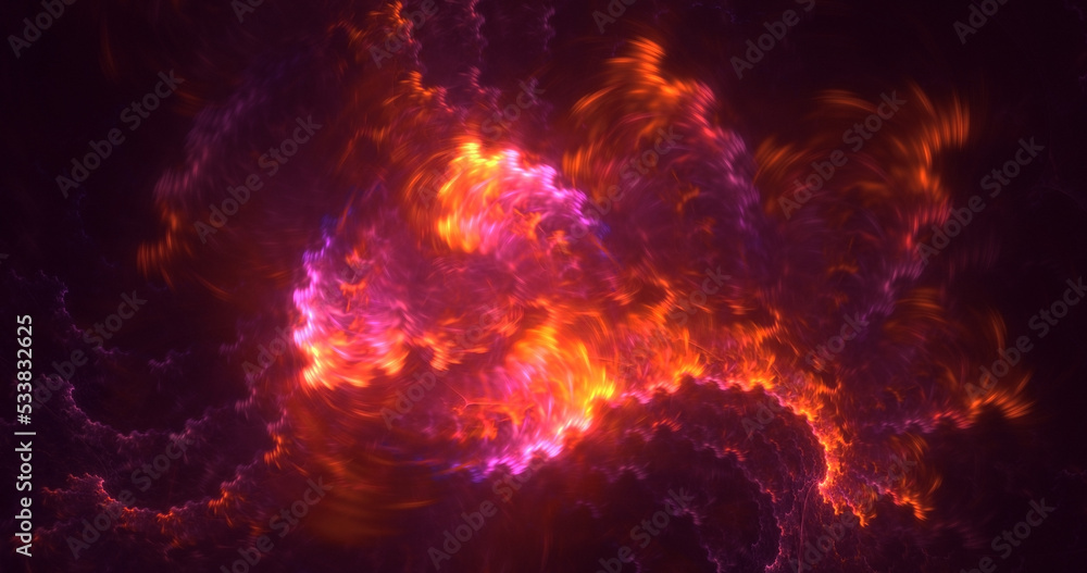3D rendering abstract multicolor technology fractal light background 3D rendering abstract multicolor technology fractal light background