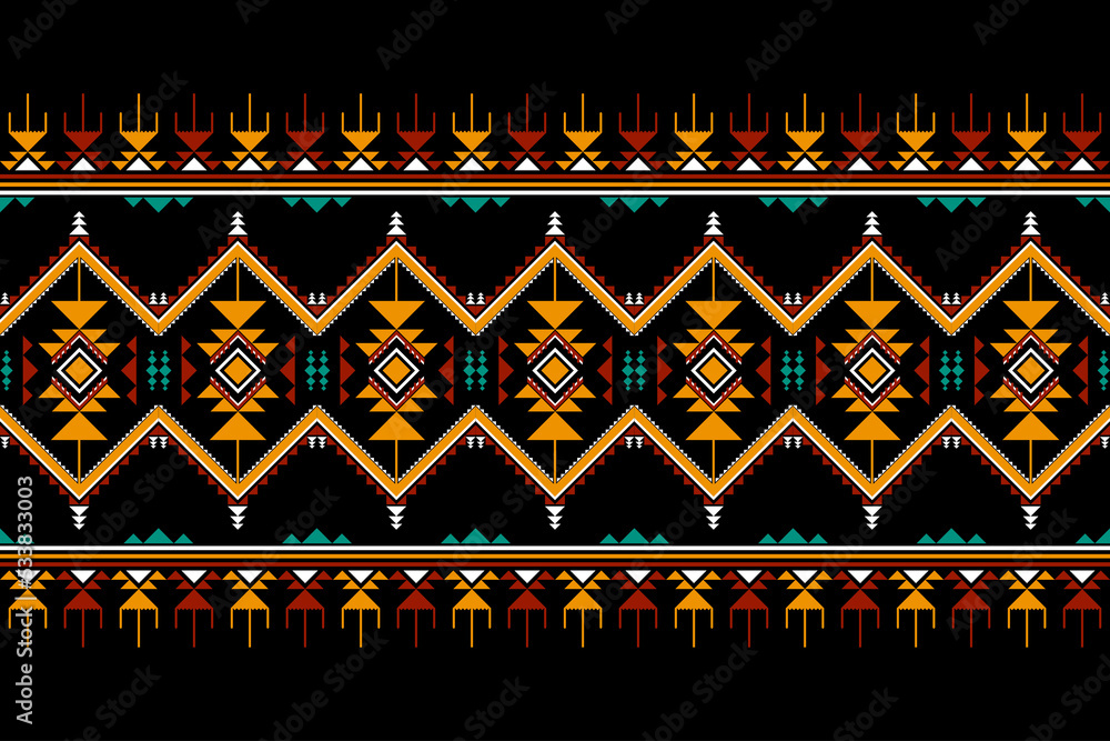 Geometric ethnic oriental seamless pattern traditional Design for ...