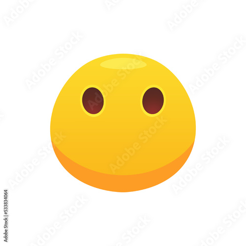 Face emoji icon for web. Cartoon yellow emotion circle icon smiling, laughing and crying isolated vector illustration. Feeling expression