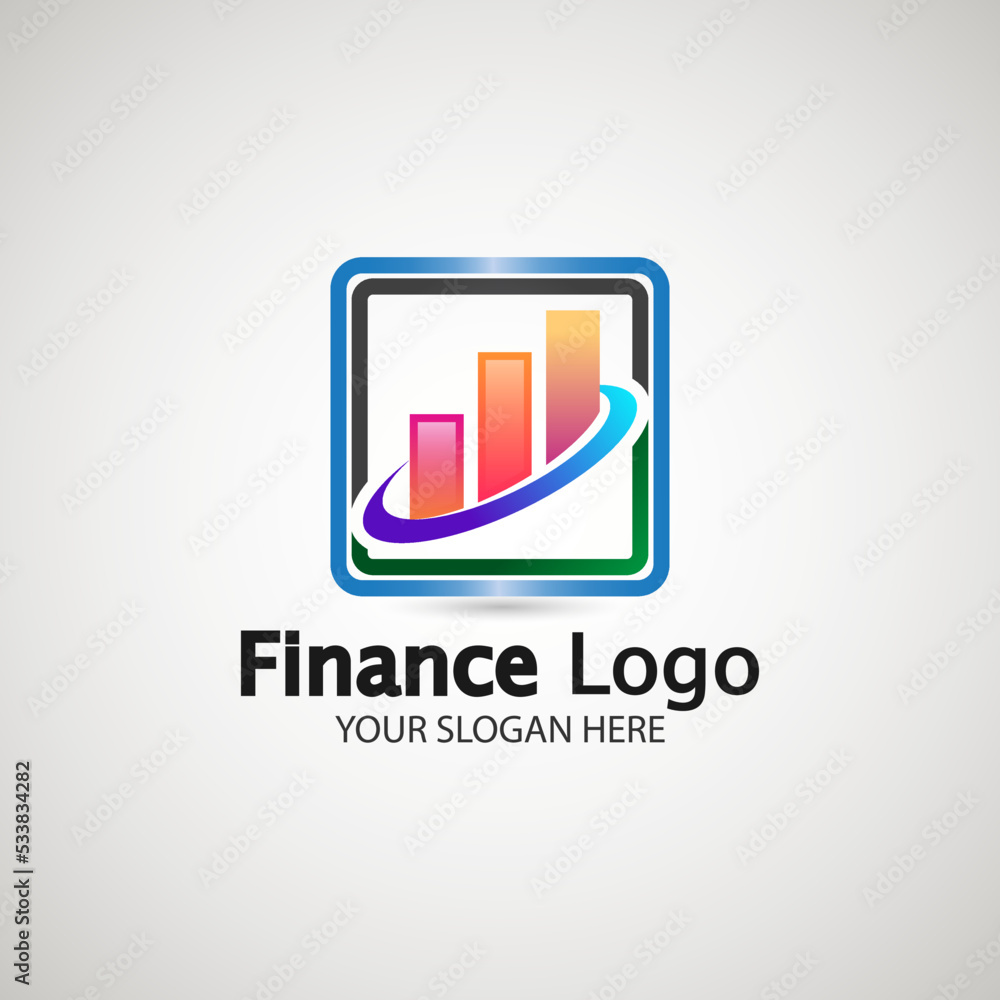 Bar Chart With Up Arrow Concept, Logo Template Graphics, Bar Graph Icon Vector. Bar Chart With Up Arrow Concept, Logo Template Graphics, Bar Graph Icon Vector.