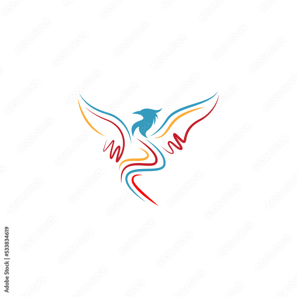 Phoenix logo icon design Phoenix logo icon design