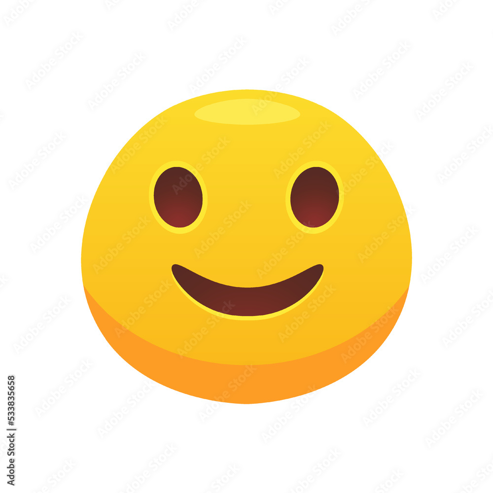 Feeling expression. Face emoji icon for web design. Cartoon yellow emotion circle icon Feeling expression. Face emoji icon for web design. Cartoon yellow emotion circle icon
