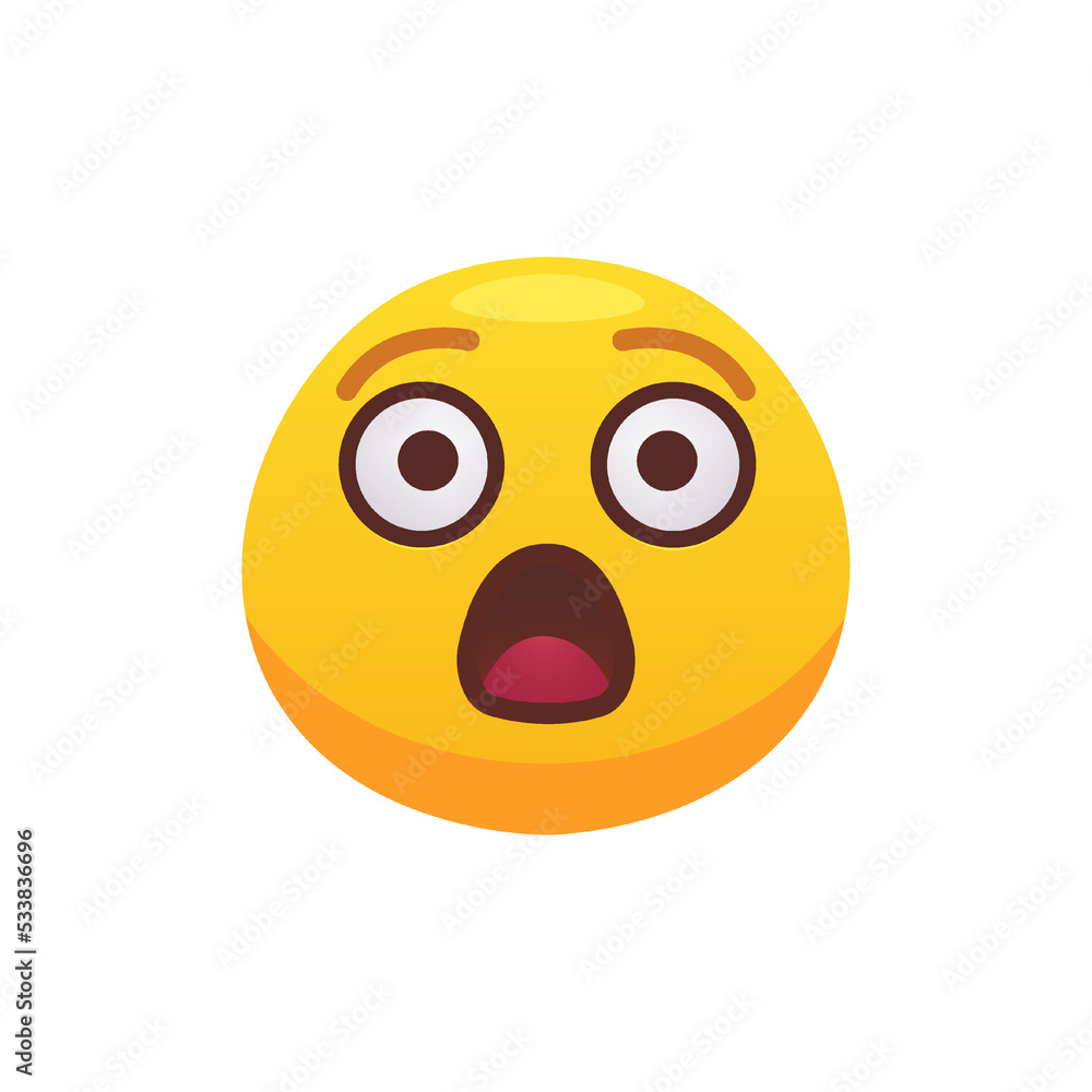 Emoji face flat icon for web. Cartoon yellow emotion circle icon smiling, laughing and crying isolated vector illustration. Feeling expression Emoji face flat icon for web. Cartoon yellow emotion circle icon smiling, laughing and crying isolated vector illustration. Feeling expression