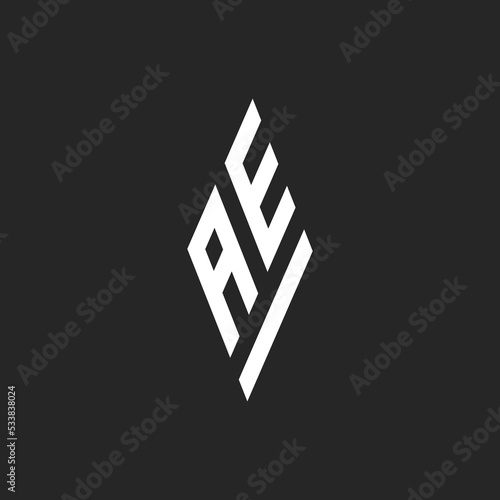 Spear Head Letter AE Logo