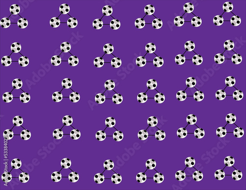 Fototapeta Naklejka Na Ścianę i Meble -  The Purple Ball Pattern 