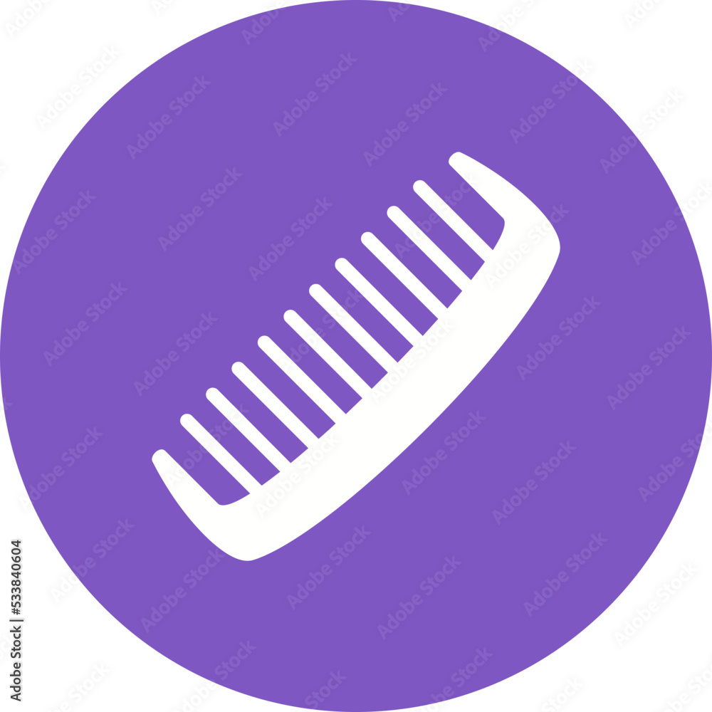 Comb Multicolor Circle Glyph Inverted Icon Comb Multicolor Circle Glyph Inverted Icon