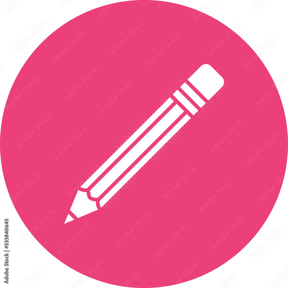 Pencil Multicolor Circle Glyph Inverted Icon Pencil Multicolor Circle Glyph Inverted Icon