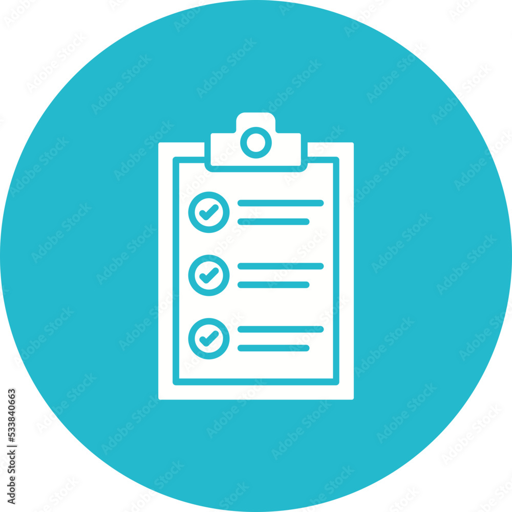 Clipboard Multicolor Circle Glyph Inverted Icon Clipboard Multicolor Circle Glyph Inverted Icon