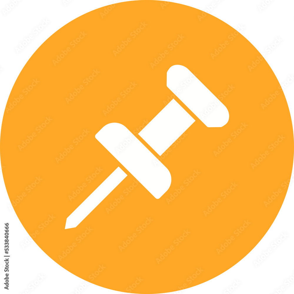 Pushpin Multicolor Circle Glyph Inverted Icon Pushpin Multicolor Circle Glyph Inverted Icon