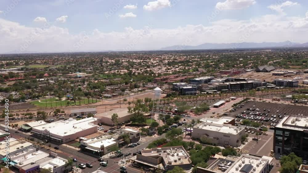 Wide aerial shot of Gilbert, Arizona. Wide aerial shot of Gilbert, Arizona.