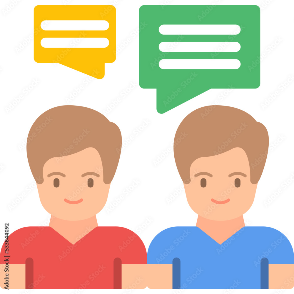 Face To Face Conversation Icon Face To Face Conversation Icon
