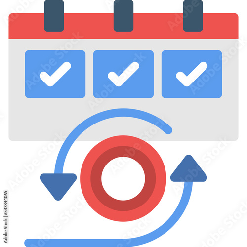 Obraz na płótnie Daily Scrum Icon w salonie