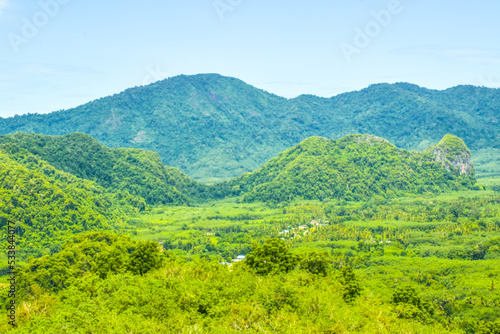 beautiful mountain nature in phatthalung south thailand