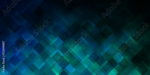 Light Blue, Green vector pattern in square style.