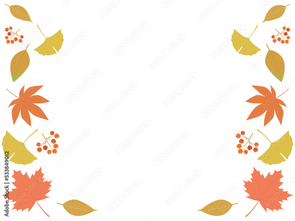 秋イメージの背景素材　秋の植物