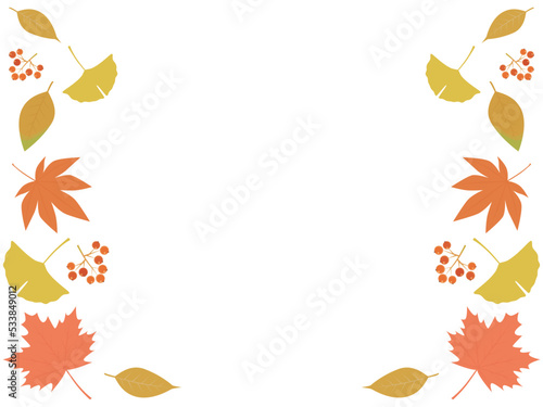 秋イメージの背景素材　秋の植物