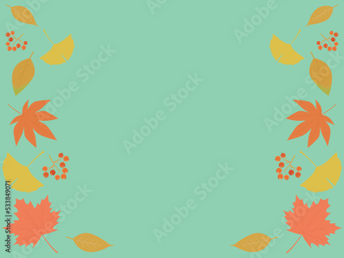 秋イメージの背景素材 秋の植物