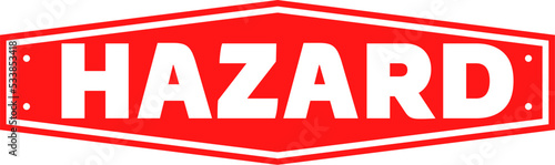 Hazard Warning . Hazard sign icon. Warnings  symbol template for graphic and web design collection logo vector illustration

