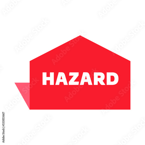 Hazard Warning . Hazard sign icon. Warnings  symbol template for graphic and web design collection logo vector illustration

 photo