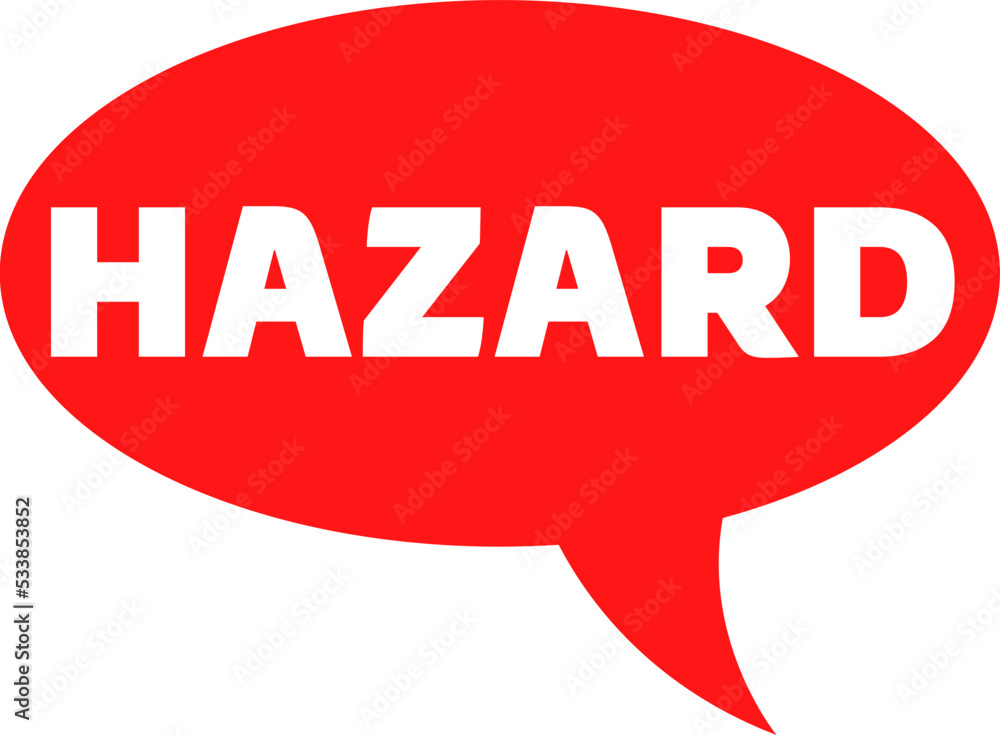 Hazard Warning . Hazard sign icon. Warnings symbol template for graphic
