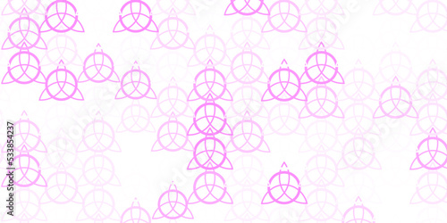 Light Purple vector texture with religion symbols.