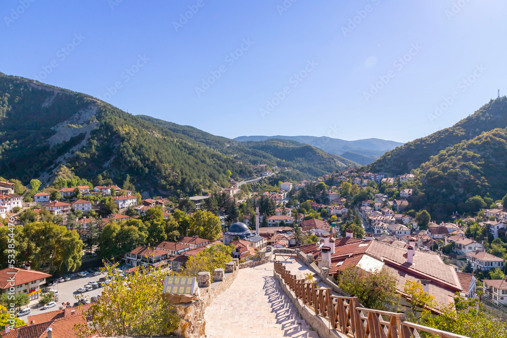 Historical Göynük district with its traditional houses, Bolu, Turkey.