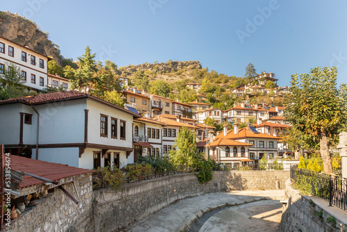 Historical Göynük district with its traditional houses, Bolu, Turkey. © stocktr