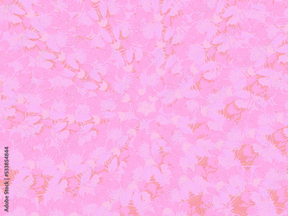 Pink background with subtle floral motif. Abstract pattern.