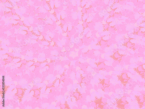 Pink background with subtle floral motif. Abstract pattern.