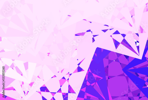 Light Purple vector layout with triangle forms.