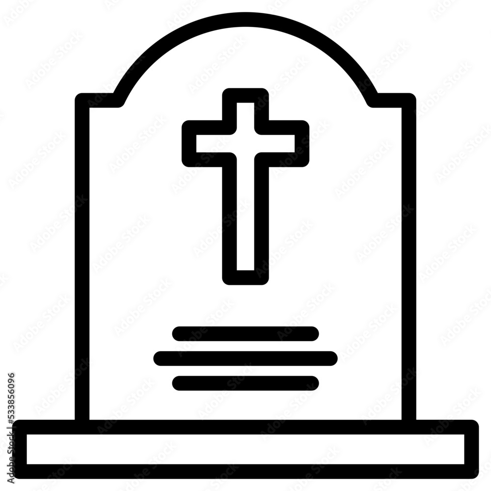 Obraz premium grave Christian icon