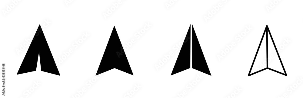 Send Message icon set. Paper Plane Icon, Different style. Vector Illustration. Send Message icon set. Paper Plane Icon, Different style. Vector Illustration.