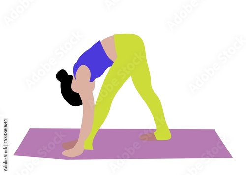 person doing yoga